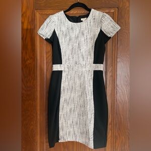 J. Crew Women’s Black and White Tweed Shift Dress